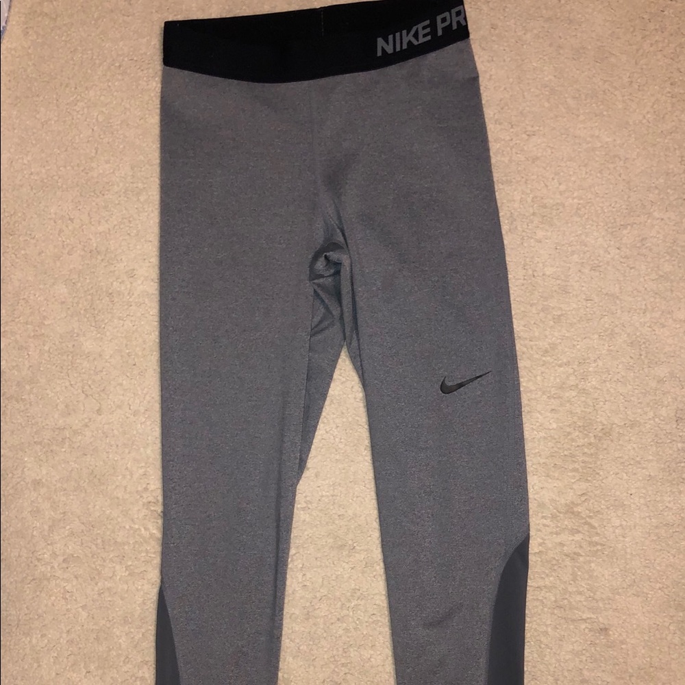 Gray (2 tone) Nike Pro leggings SZ SMALL